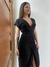 Vestido midi - franzido frontal - Vista Mah