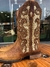 Bota texana feminina detalhada com brilho - goyazes - loja online