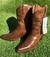 Bota bico fino Feminina Country Cano Curto Em Couro Nobre Cor Pinhão -Capelli - comprar online
