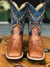 Bota Texana Masculina MORS150 Champagne/Azul Moiadeiros na internet