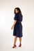 Chamise Midi Azul Marinho