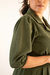 Vestido Longo com Botões na Frente Verde Militar - comprar online