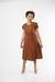 Vestido Evase Marron - comprar online