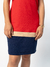 Vestido Tubinho Vermelho e Azul