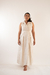 Vestido Longo Off com Brilho