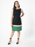 Vestido Tubinho Verde e Preto