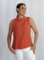 Blusa Alice Gola Alta Terra Cota - Charlotte