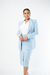 Saia Midi com Fenda Azul - loja online