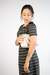 Vestido Tubinho Tweed Preta