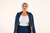 Blazer Maxi Azul Marinho - Charlotte