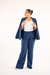 Calça Wide Leg Azul Marinho - comprar online