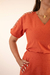 Conjunto Saia e Blusa Terracota com Nude - loja online