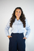 Camisa Listrada Azul e Branca - comprar online