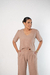 Conjunto de Linho Caqui - Charlotte