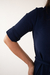 Chamise Midi Azul Marinho - Charlotte