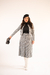 Conjunto Tweed Preto e Off com Saia e Casaquinho - comprar online