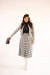 Conjunto Tweed Preto e Off com Saia e Casaquinho - comprar online
