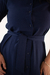Chamise Midi Azul Marinho