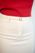 Saia Midi com Fenda Off White - comprar online