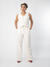 Conjunto Calça e Colete Off White