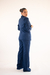 Calça Wide Leg Azul Marinho na internet