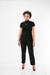 Blusa Canelada Gola Alta Preto