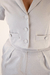 Blazer Cropped Cinza na internet