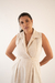 Vestido Longo Off com Brilho - Charlotte