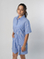 Conjunto Listrado Azul e Branco - comprar online