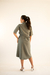 Chamise Midi Verde Oliva - comprar online