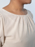 Blusa Areia Amarração nas Mangas - Charlotte