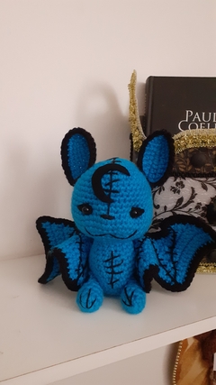 Morceguinho amigo azul - Amigurumi