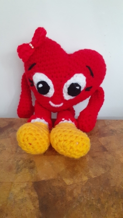 Coração apaixonado - Amigurumi na internet