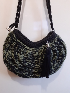 Bolsa mescla de verde e preta