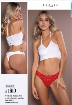 Colaless de algodón y lycra | Pack x3