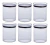 Kit 6 Potes Herméticos Redondos 1000ml Lumini