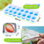 Kit 4 Formas De Gelo Cubo Com Tampa Fundo Silicone Flexível - loja online