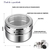 Porta Temperos Magnético em Aço Inoxidável - Conjunto com 8 Potes - comprar online