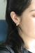Brinco argolinha gota lisa dourada - pequena