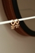 Brinco argolinha cravejada com borboleta folheado a ouro 18k