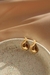 Brinco gota vazada folheada a ouro 18k - comprar online