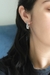 Brinco argolinha gota lisa prata - grande