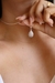 Colar Gota Zircônia Folheado a Prata 925