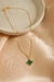Colar Trevo Inspiração Verde Folheado a Ouro 18k - comprar online