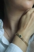 Pulseira corrente com zircônia verde