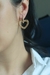 Coração vazado com ponteira cravejada - Folheado a ouro 18K - comprar online