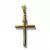 CRUCIFIXO LISO COM DESCRICAO M