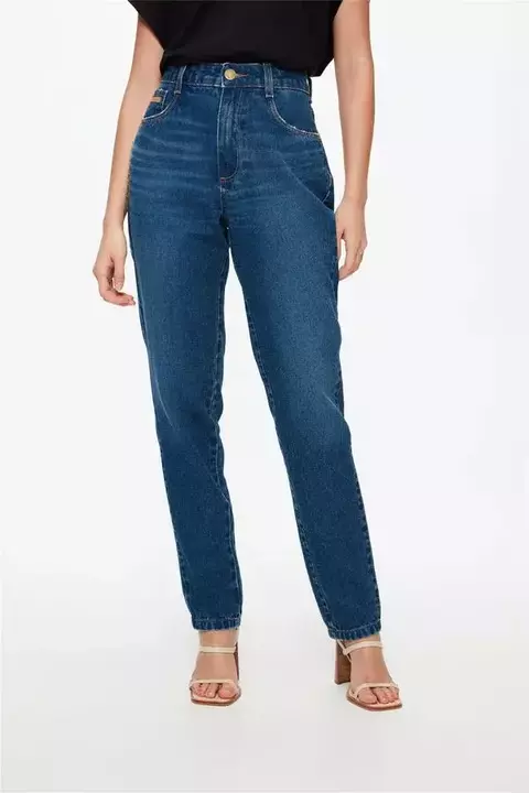 Calça Jeans Azul Escuro Mom G5 C1