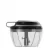 Mini Processador de Alimentos Manual 3 Lâminas Premium Preto e Cinza - Casu Decor