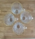 Conjunto 4 Xícaras para Café de Vidro com Fio de Ouro Radial 160ml - Lyor